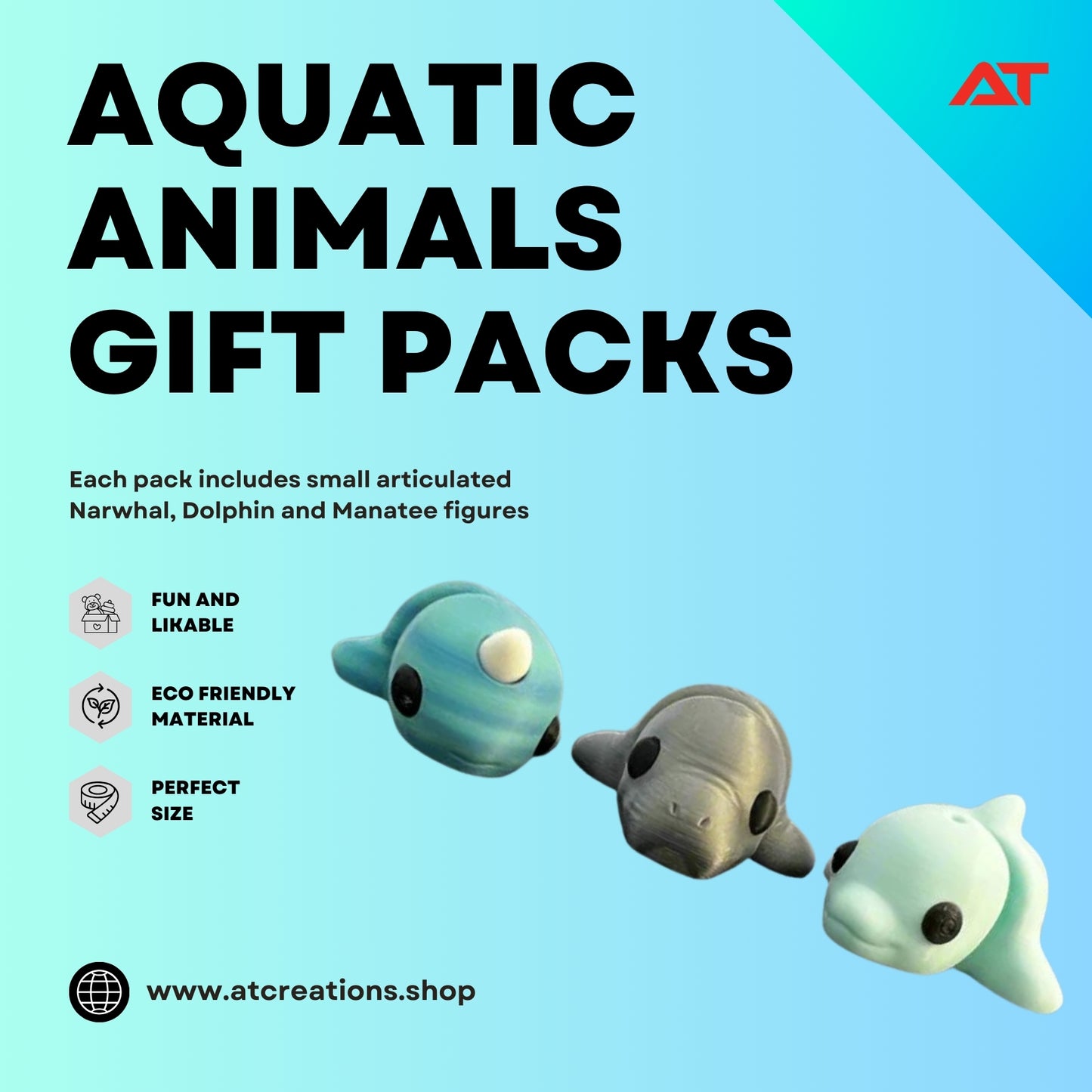 Aquatic animals gift packs (traktatie)