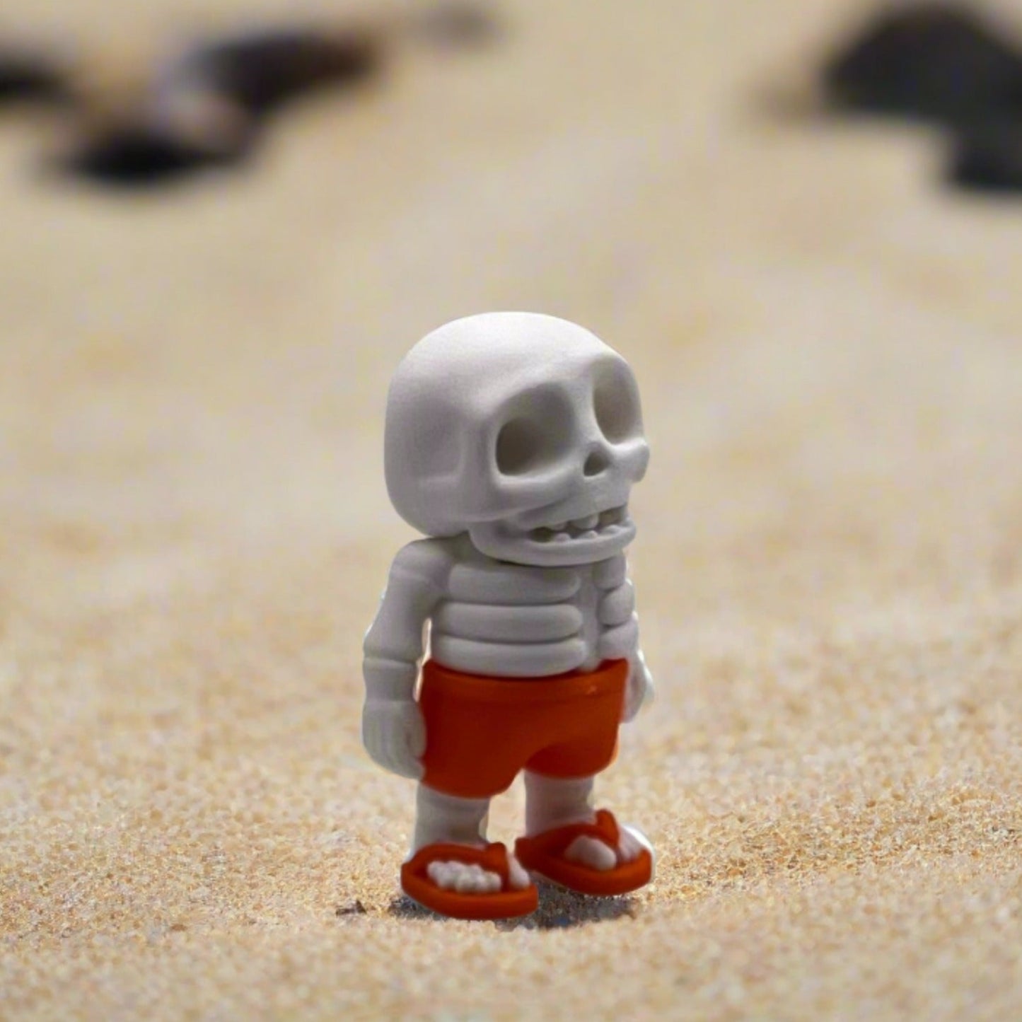 Beach Bones Buddies - white, orange