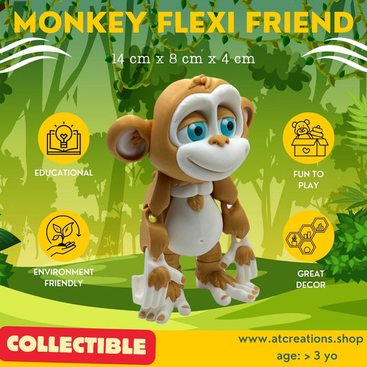 Flexi Monkey – Poseable Action Figure