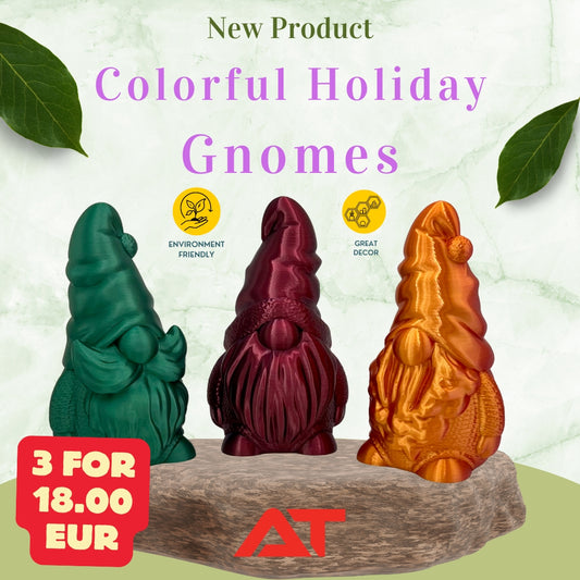 Colorful Holiday Gnomes