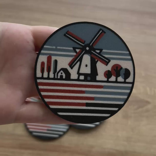 Exclusive Dutch Landscape Coaster Set